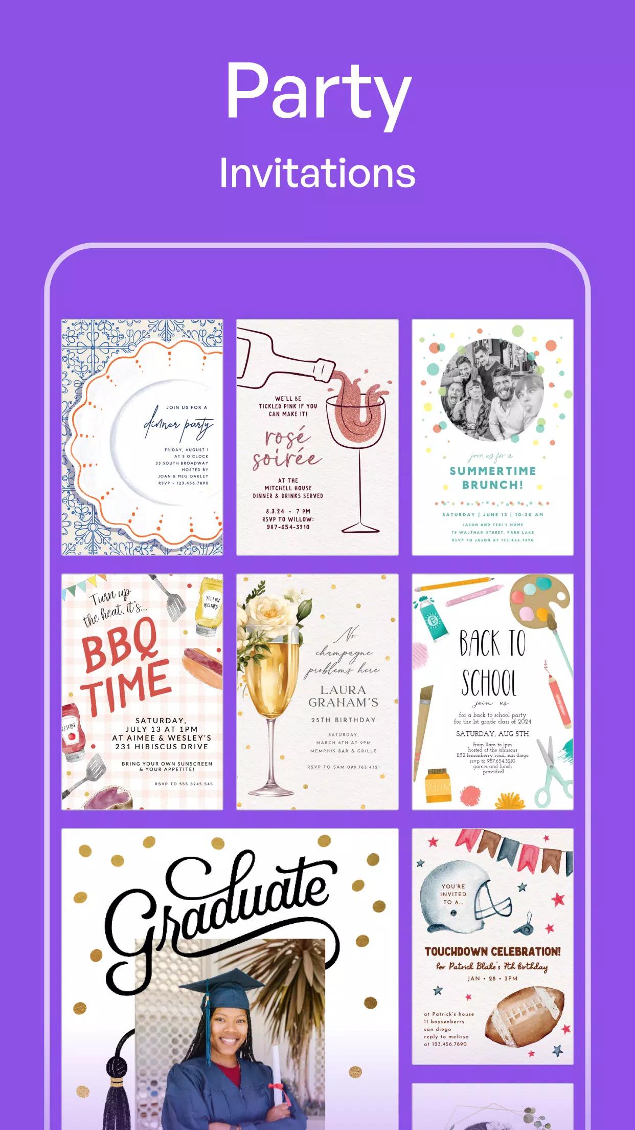 Invitation Maker: Cards & RSVP screenshot 7