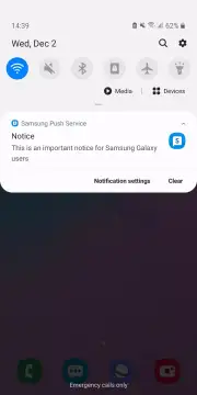 Samsung Push Service screenshot 1