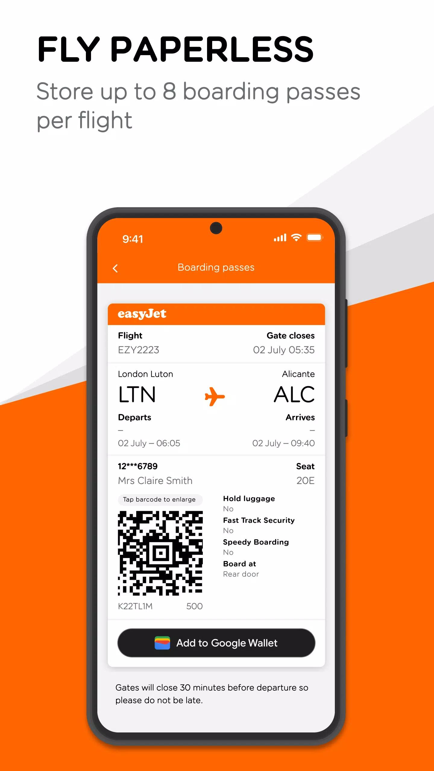 easyJet screenshot 3