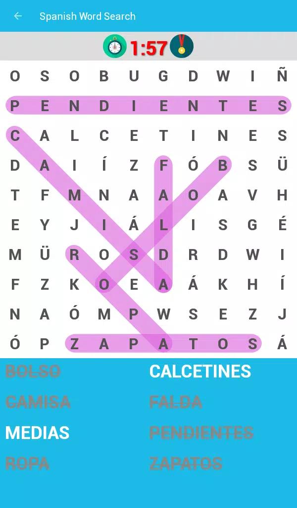 Spanish Word Search screenshot 8