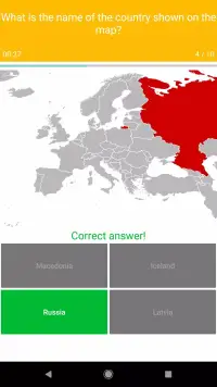 Europe Map Quiz screenshot 3