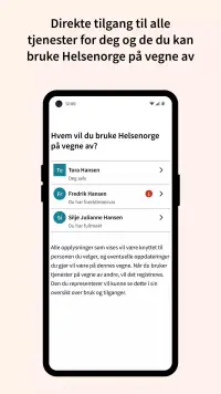 Helsenorge screenshot 2