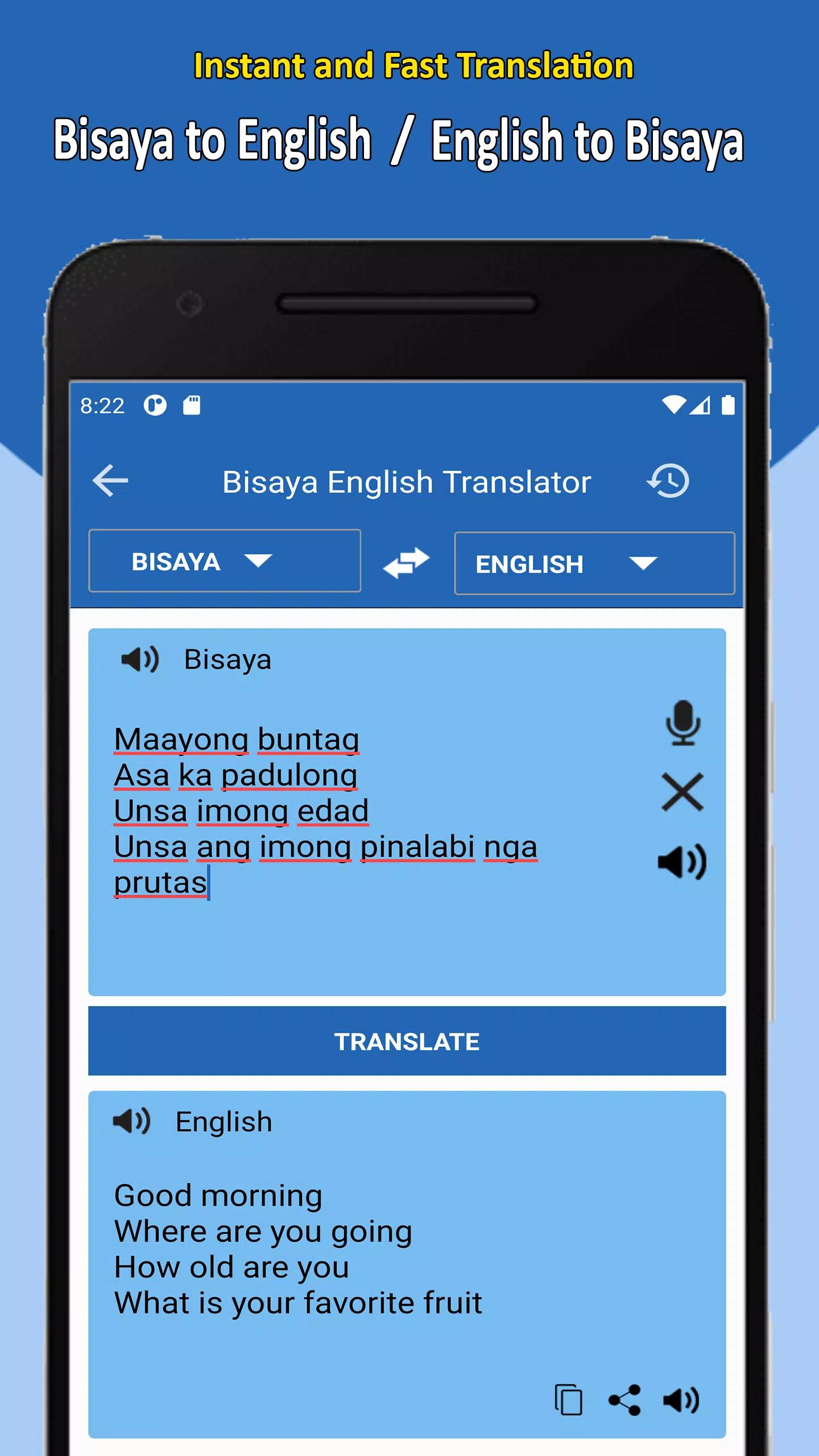 Bisaya Translate to English screenshot 2