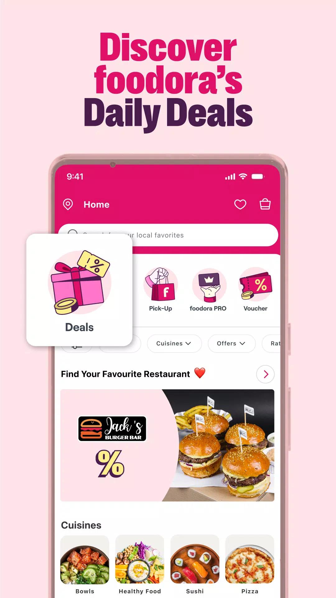 foodora: Food & Groceries screenshot 2