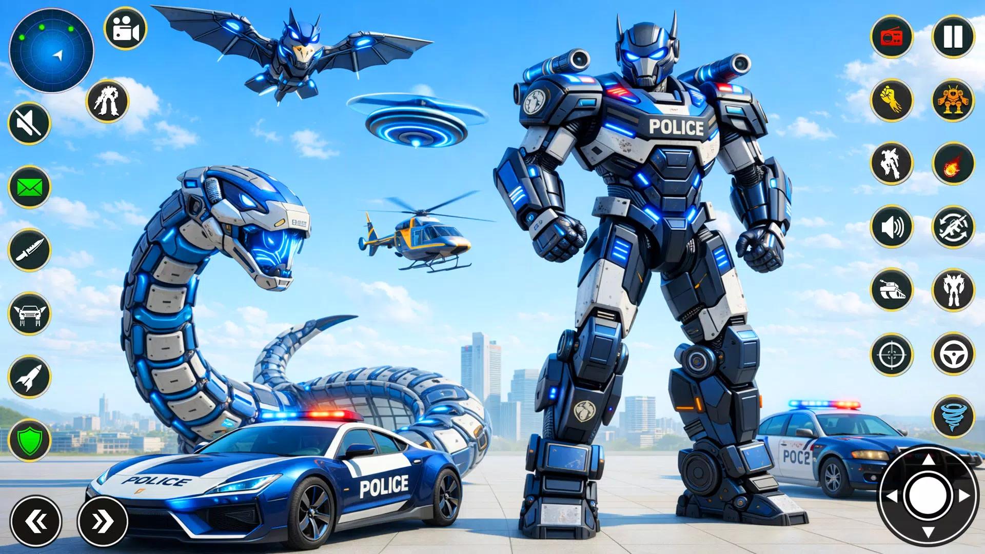US Police Robot Car Game screenshot 1
