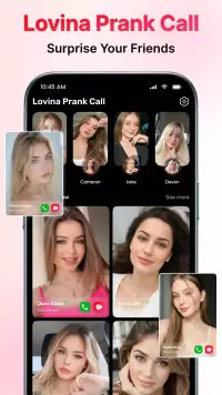 Lovina - Prank Video Call screenshot 1