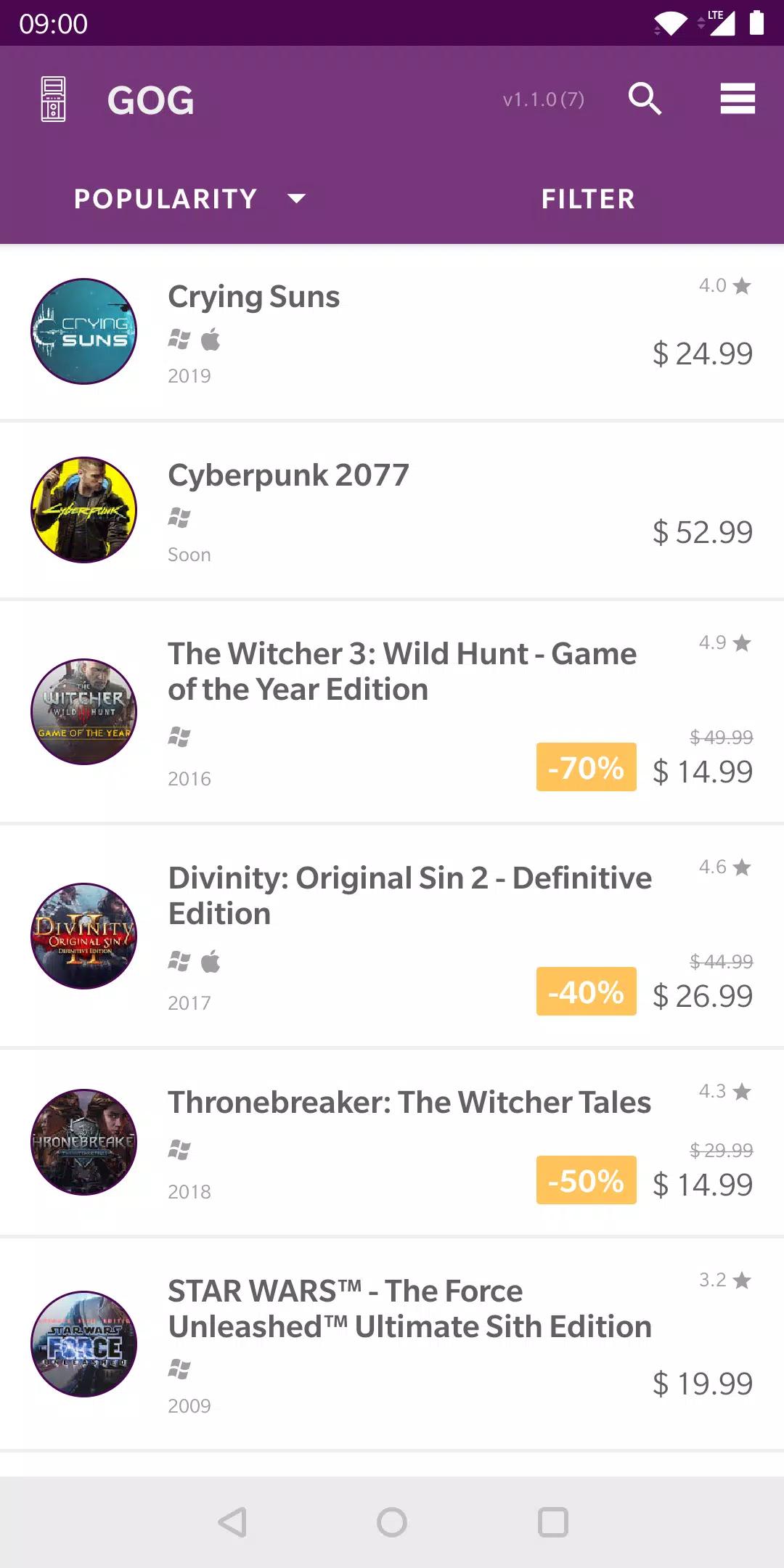 Good Old GOG screenshot 2