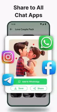 Romantic Love Emoji WAStickers screenshot 6