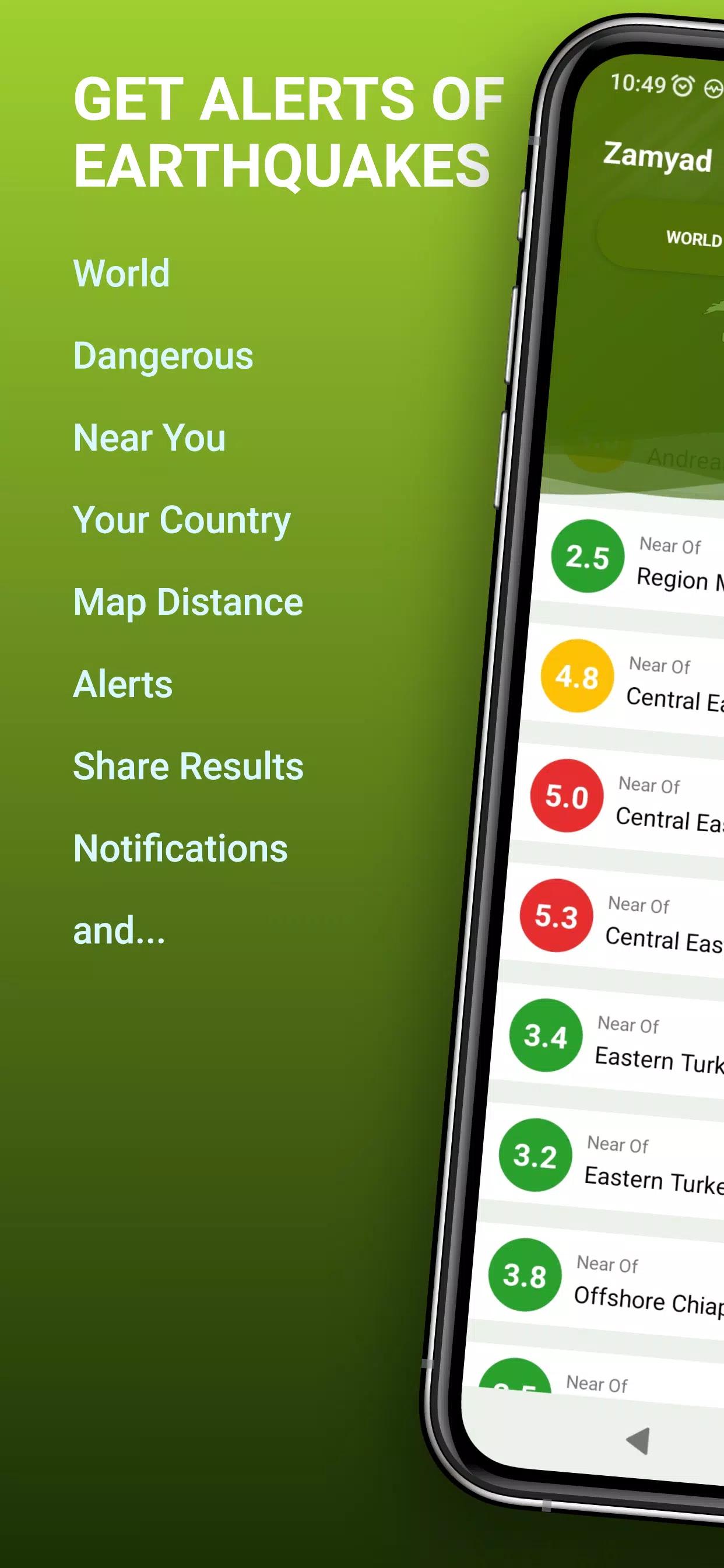 Earthquakes Near Me screenshot 1