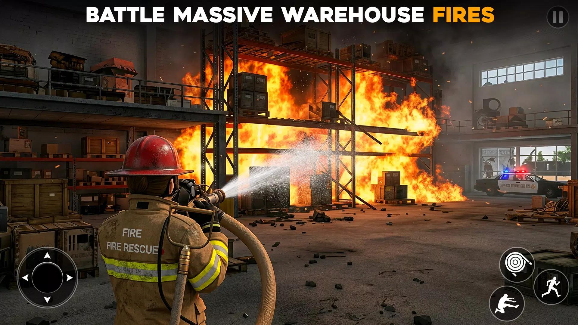 Fire Truck Rescue Sim 3D Games screenshot 5