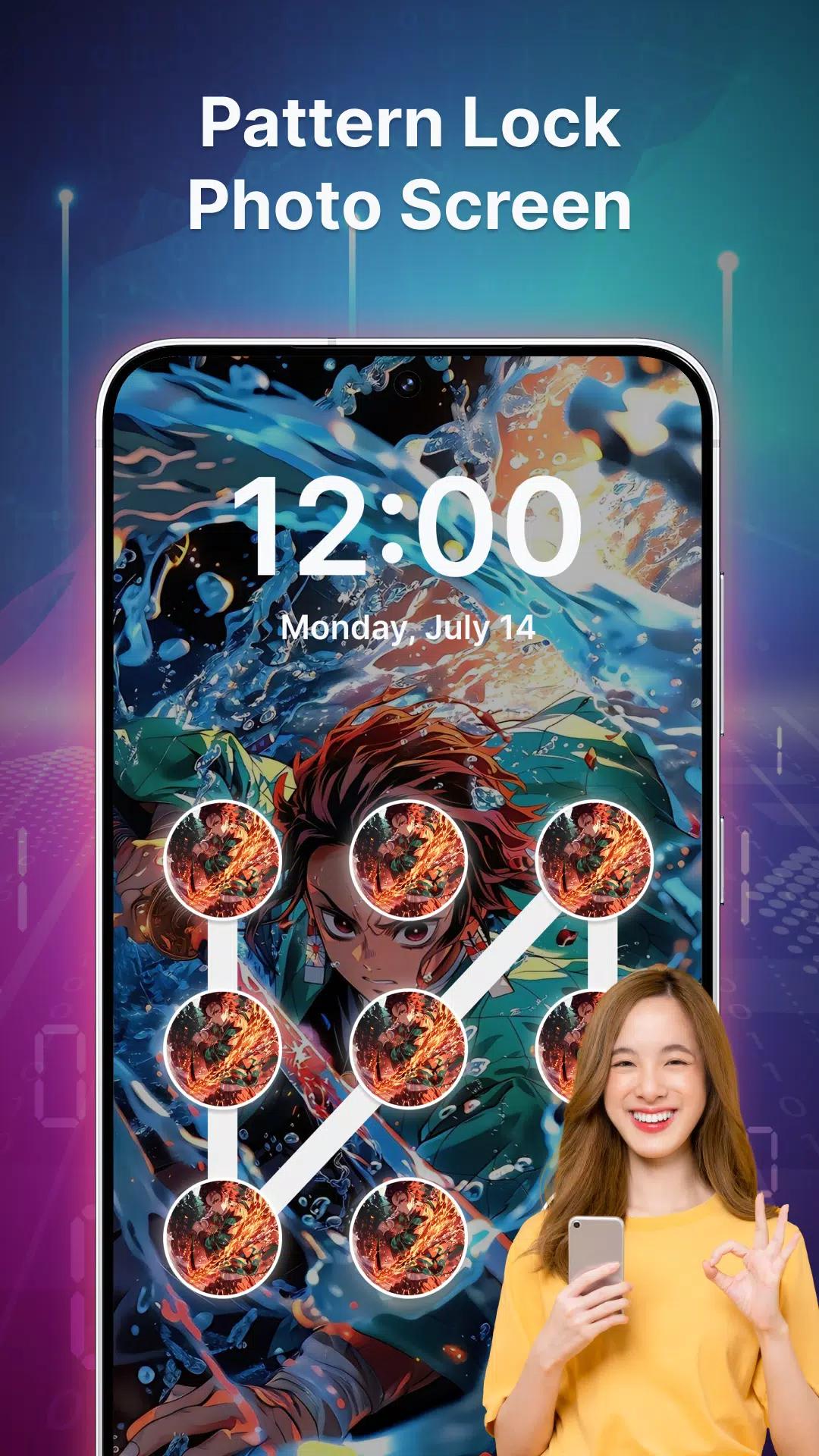 Pattern Lock: Photo Screen screenshot 1