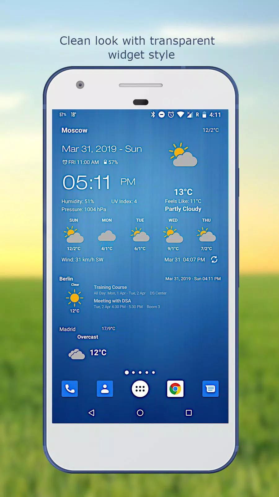 Weather & Clock Widget screenshot 3