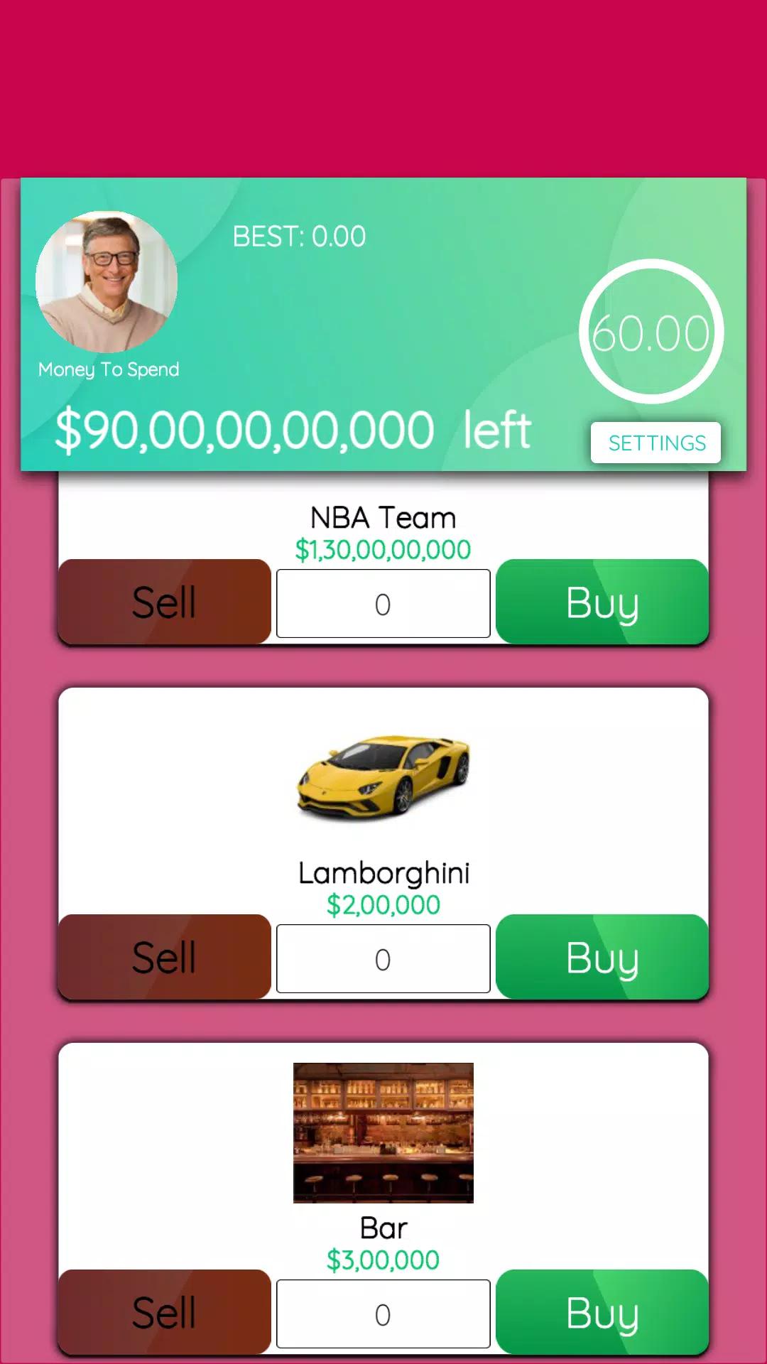 Spend Bill Gates Money screenshot 6