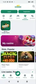 Betwinner screenshot 2