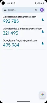 Google Authenticator screenshot 5