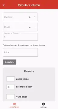 Concrete Calculator screenshot 3