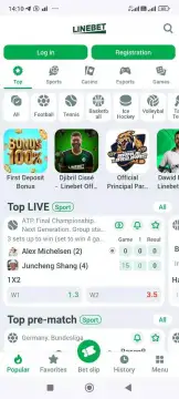 Linebet screenshot 1