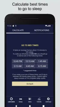 Sleep Calculator screenshot 2